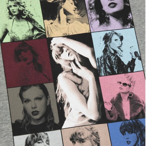 Authentic Taylor Swift The Eras Tour II Gray Crewneck Sweatshirt Small - Picture 4 of 4